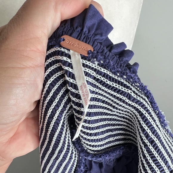 Free People Bluebell Maxi Smocked Sun Dress Tie Strap S - Picture 6 of 8